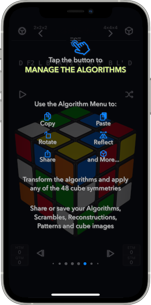 CubePal Algorithm Manager Main Features