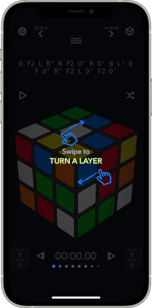 CubePal Single Layer Turn Gesture